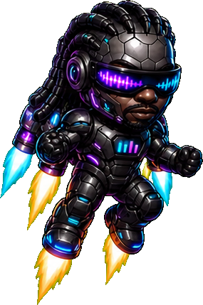 PMO BOT flying with his jetpack